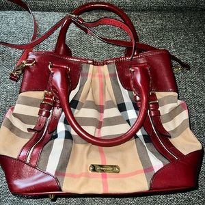 BURBERRY Bridle Housecheck Small Whipstitch Tote